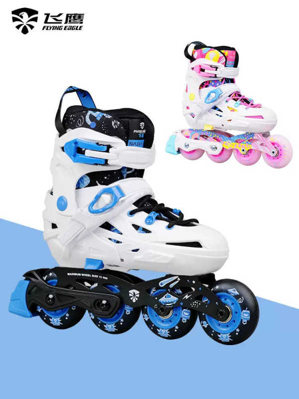 Old a Roller Skates Flying Eagle Children's Roller Skates Nd Beginner Figure Skates Roller Skates Freestyle Lockable Wheels Size 5 Adjustable