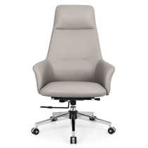 Boss chair leather executive chair business office chair simple and comfortable computer chair home reclining light luxury anchor chair