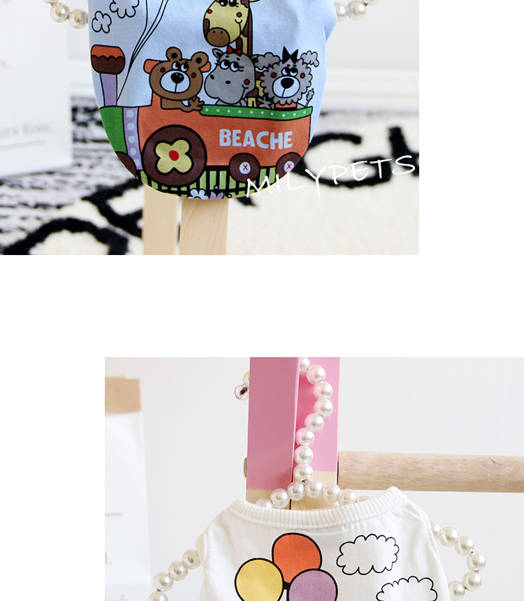 Balloon động vật mùa hè vest schnauzer thú cưng Teddy mèo chó quần áo mùa hè đầm mỏng phần quần áo - Quần áo & phụ kiện thú cưng áo lân cho cún