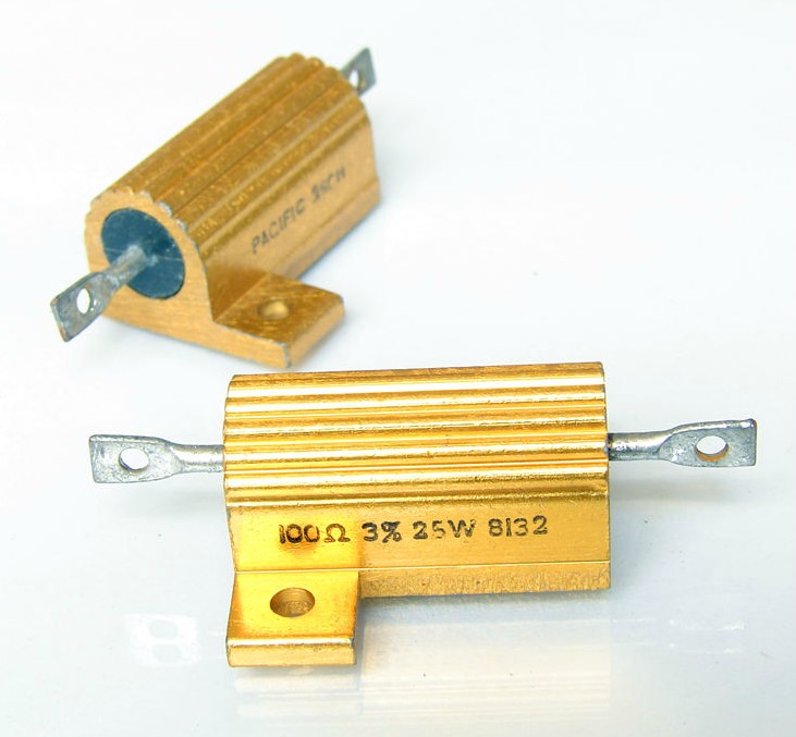 Imports Mexico 100R 25W PACIFIC 100 ALUMINUM SHELL WIRE AROUND RESISTANCE 1 0 0 Ω