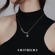 OOMEO WORLD IS YOURS PURE SILVER Small Crowdsourced Design Sensation Necklace Summer Sweet cool Wind Men and Men