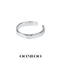OOMEOO greys order cretin paper ring male and female pure silver opening lukewarm wind ring minimalist around the end of the ring