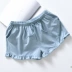 Quần pyjama nữ cotton mùa hè Nhật Bản quần nữ lớn phần mỏng kích thước lớn quần short nhà lỏng mặc nhà giản dị - Quần tây quần short nam kaki Quần tây