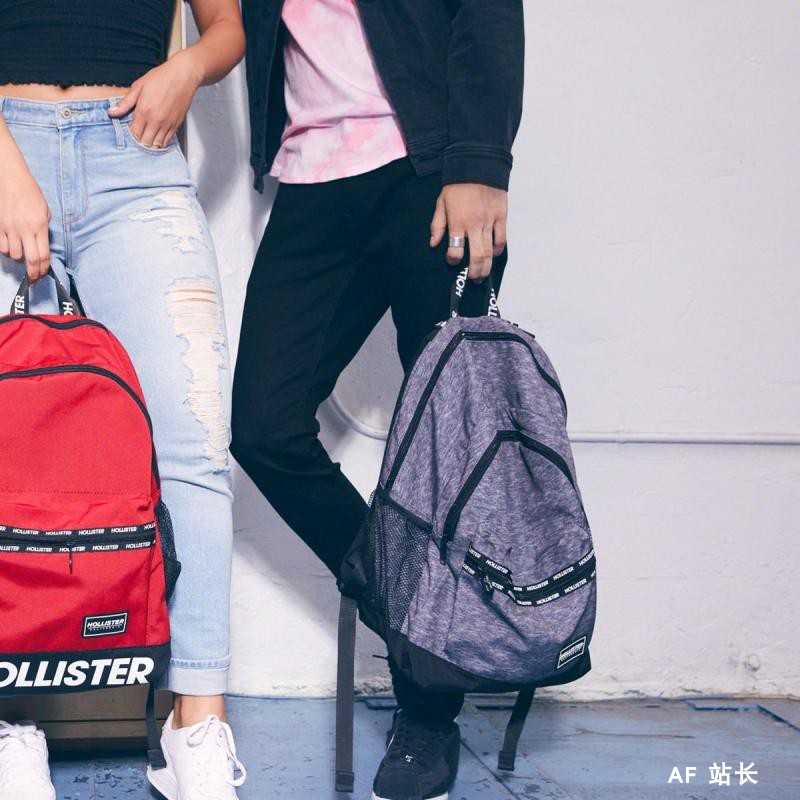 Mỹ chính hãng hollister seagull sọc sọc thể thao du lịch ba lô ba lô - Ba lô balo vascara