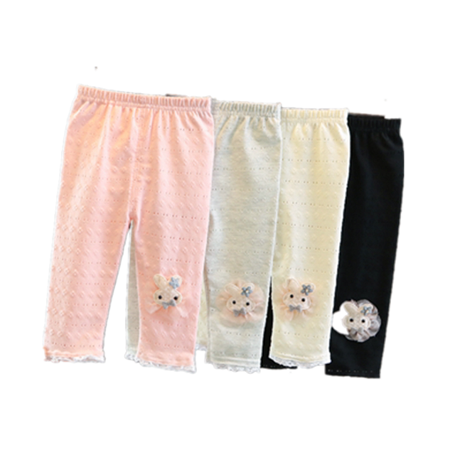 Summer baby clothes girls leggings cropped pants summer clothes 1 year old children baby children 3 months thin pants