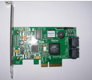 Rocket 2310 3GB 4-port SATA Support RAID5 Extended VOD Array Card All New Package