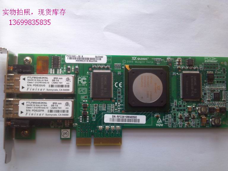 QLE2462 dual channel 4GB fiber card Brand new original 9404PT 9402PT warranty for one year