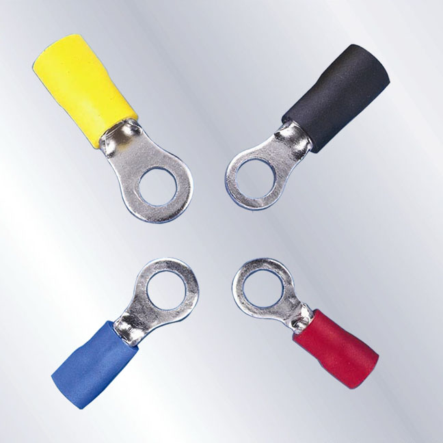 Round pre-insulated wiring terminal end head cold pressing wiring terminals RV1 25-3 2 red copper 1000 only