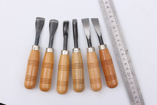 Violin Making and Repair Tools, Maple Handle Carving Knife, Sharp Carbon Steel Material, Set of Round Knives, Flat Knives, Oblique Knives