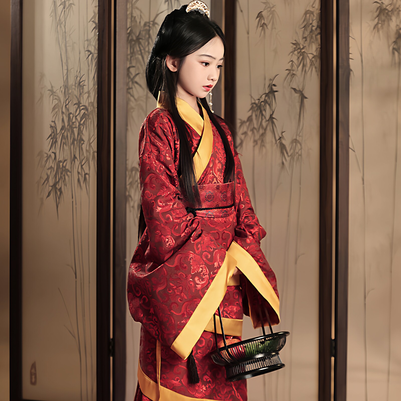 🌟【寻觅古典之美】汉服女童春秋冬战国袍复原曲裾袍秦汉风宝宝礼服🌟-汉服-淘宝好物网