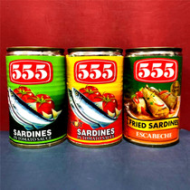 Naked price Pro-period sale Philippines imported 555 brand sardines canned tomato spicy naked price clearance ready-to-eat