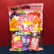 Positive new sale AOA konjac integrated suction jelly 600g multi-taste independent package fruity jelly