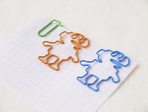 Spot Day Style Stationery Robot Profiled Color Paper Clip Jelly Clip Return Shape Needle tropin Robot