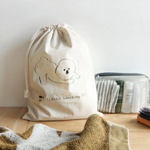 Spot CLASKA Japan Bears MAMBO pure cotton closing bunches of bunches with finishing cloth bag gift bags-Taobao