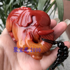 Украшения на руку 黄龙玉大象把玩件仿福建黄田玉吉祥如意手把件玉石男女款玉把件