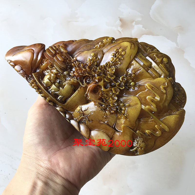 寿山石老人は山水家居玉器工芸品を並べています8 2025爆款中式家居好物推荐｜寿山石山水摆件田黄石黄龙玉精雕山子