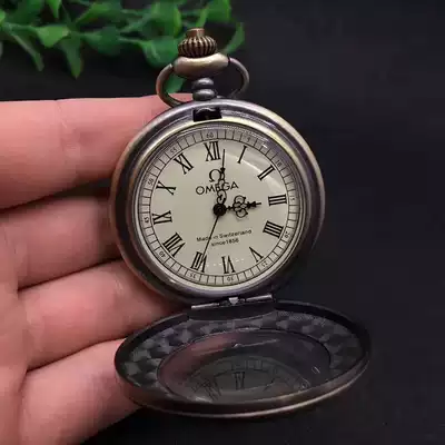 Pure copper pocket watch Big digital dial automatic mechanical watch Real copper hanging watch personality free shipping insurance