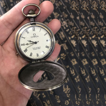 Pocket watch retro flip cover mens and womens mechanical pocket watch student nostalgic carved necklace watch spring collection Roman hanging watch