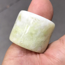 Natural Shaanxi A-grade Lantian Jade Step by Step Shocking Fourth Masters Same Style Ring Ring Mens Domineering Jade Ring Ring