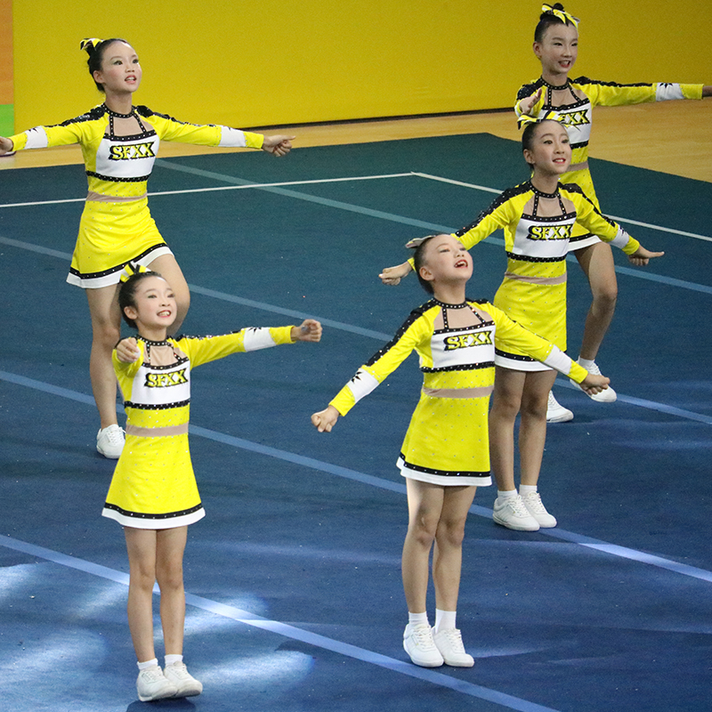 Customized cheerleading competition clothing cheerleading clothing aerobics clothing gymnastics suit adult new 19 men