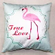 Flamingo gió tươi nhỏ tươi Bắc Âu Mỹ Mục Vụ trang trí gối bìa đệm gối cô gái dễ thương - Trở lại đệm / Bolsters
