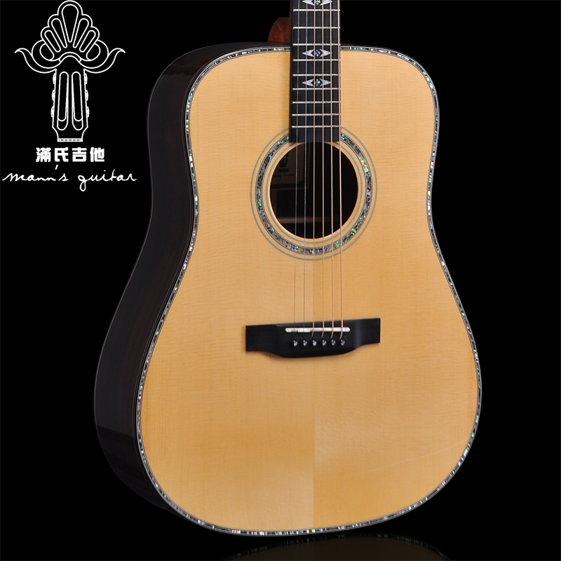 Man's handmade guitar finger play folk guitar D Type 41 inch MD51 spruce Rosewood full single guitar