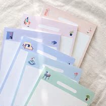 South Korea imports sticky paper paper ICONIC B5 Haru Notepad