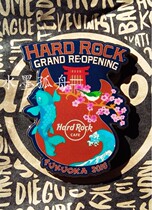 Hard Rock Coffee Japan Fukuoka Re-opening Commemorative Refrigerator Sticker Koi Limited 300