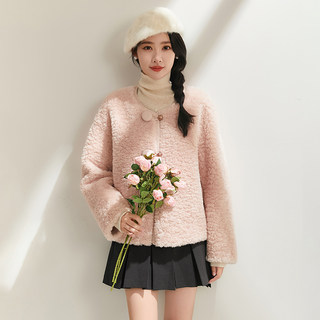 Simple and Stylish[Velvet Feel]Korean Style Age-Reducing Eco-Friendly Faux Fur Coat with Sheepskin-Imitation Texture