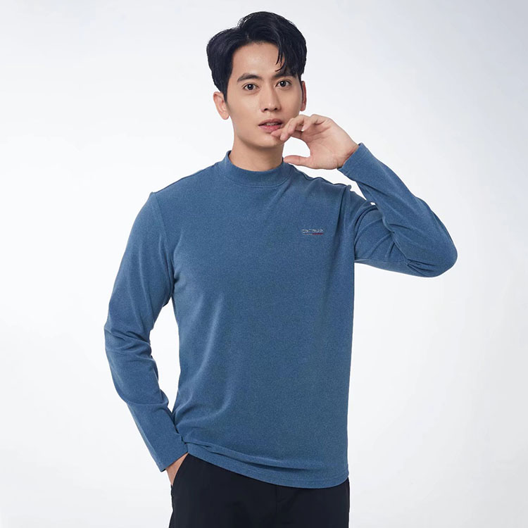 CARAVA karvo new male autumn winter warm and breathable round collar sleeve head fashion casual grabbing suede 451145