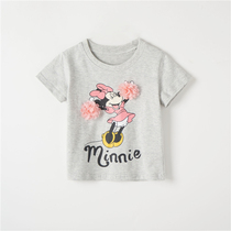 2022 Summer girls pure cotton short sleeve T-shirt cute tops 5-year-old children dress baby half sleeve air bottom 90-130cm