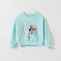 Girls sweater cotton terry coat autumn new childrens clothing cartoon base shirt pullover baby sweater