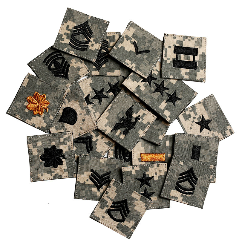 ACU Army rank UCP camouflage service Chapter Shoulder Badge Captain Colonel Magic sticker Chest Badge name Article Chest Badge Badge