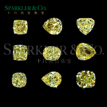 Natural FY-FLY yellow diamond colored diamond small bare stone with stone custom ring (pendant necklace) has been out