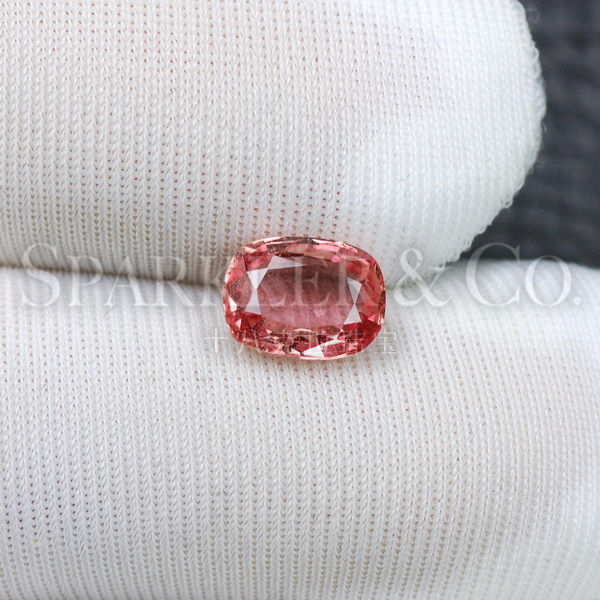 GRS Certificate 1 09 carat Natural Papalacha Lotus Corundum Sapphire Bare Stone Custom Ring) Spot
