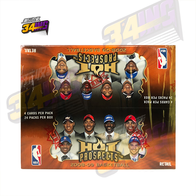 (34ING) NBA star card 0809 FLEER Hot Prospecs Retail Basketball Box Card