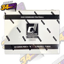 NFL star card 2020 2021 Donruss NPP Fat Pack big white box rugby box card