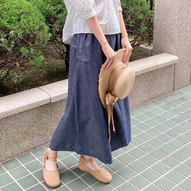 Retro style plus size elastic waist belted culottes