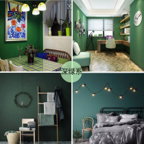 Latex paint clean taste indoor wall paint self-brush home decoration retro green color non-toxic coral environmental water-based paint