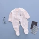 Trẻ sơ sinh túi chân quần áo chân bé điều hòa không khí phù hợp với trẻ sơ sinh cotton dài tay với chân - Áo liền quần áo liền quần lót lông cho bé