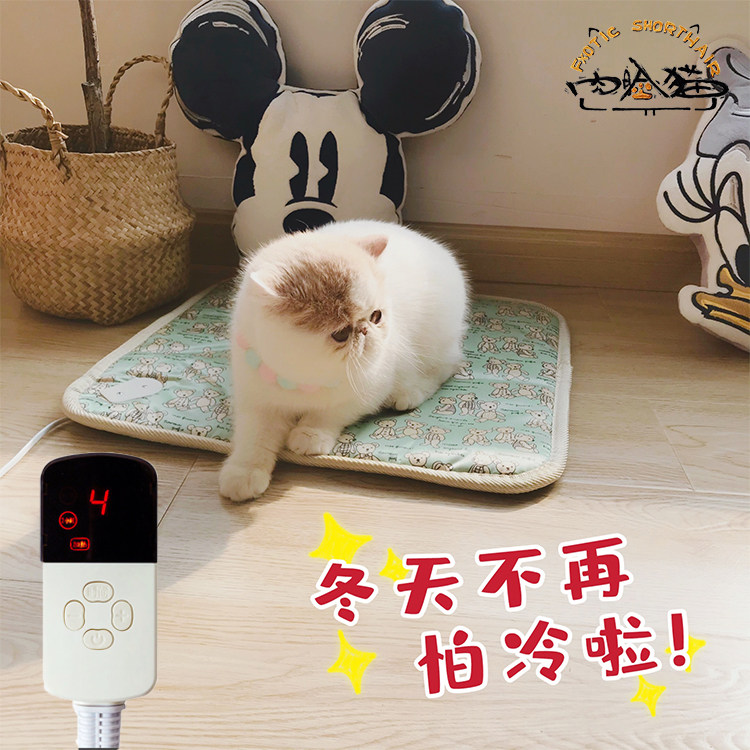 Meat Face Cat Pet Kitty Electric Blanket Dog Heating Pad Waterproof Anti-Arrest Thermostatic Cat Cowl Cat With Warmer