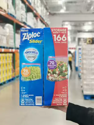 ZIPLOC dense Bao Nuo zipper fresh-keeping clip chain bag 70 96 Mexico Shanghai Costco opened the market