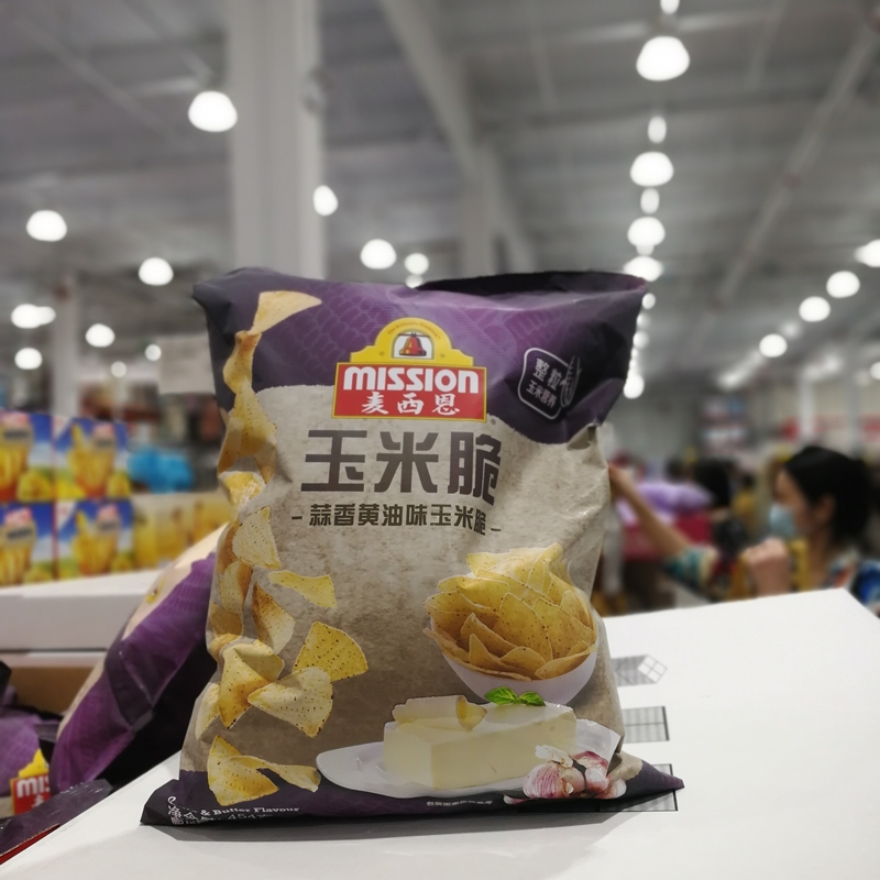 Messien Garlic Creamy Corn Crisp 454g Puffed Snacks Shanghai costco