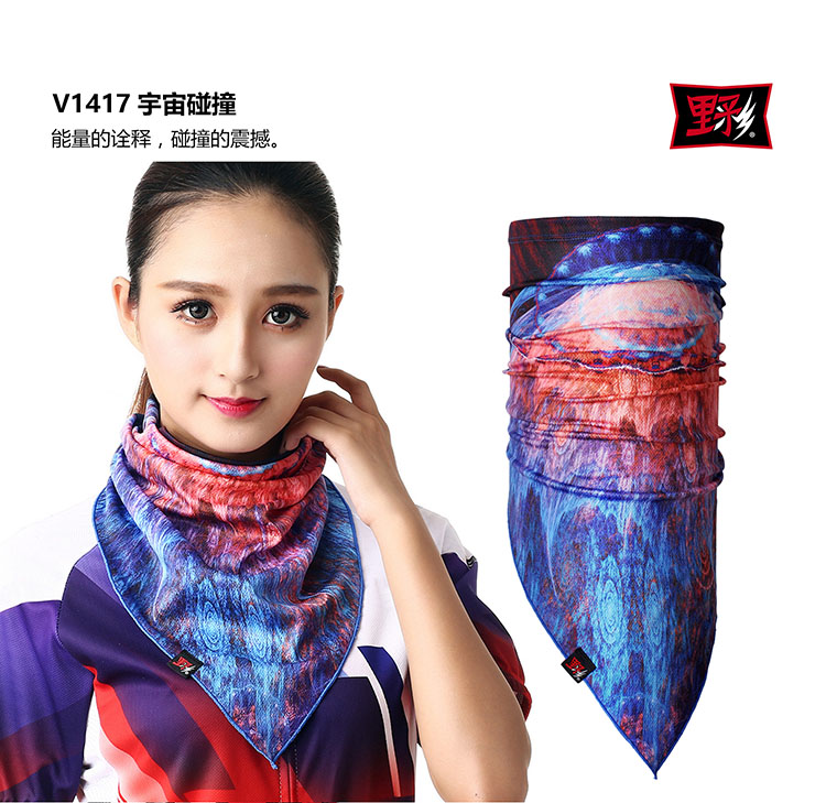 Màu sắc hoang dã V khăn tam giác khăn chống nắng ngoài trời chống bụi liền mạch khăn ma thuật nam và nữ cưỡi khăn bay mặt nạ cổ áo - Kerchief / Earflap khăn bịt mặt đa năng
