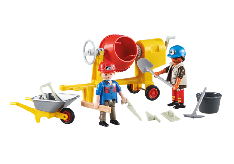 Original Imported In-Stock Playmobil 6339 Construction Site Worker Set