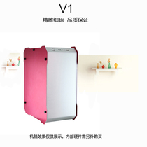 Aluminum Yibai V1 aluminum chassis M-ATX ITX motherboard computer game console box pink female player chassis