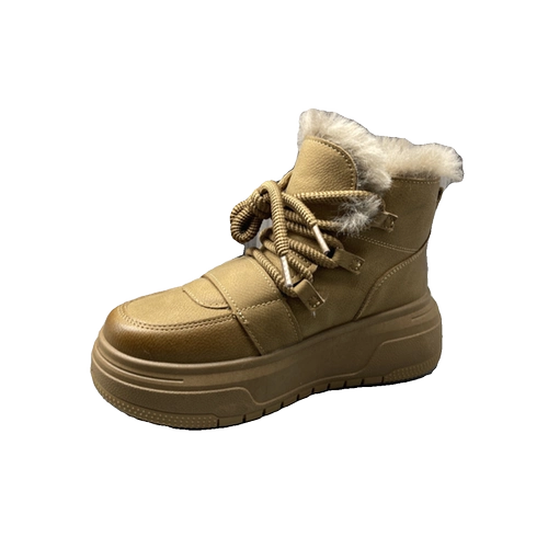 Martens, зимние повседневные модные кожаные комфортные короткие сапоги на платформе со шнурками, 2023, из натуральной кожи