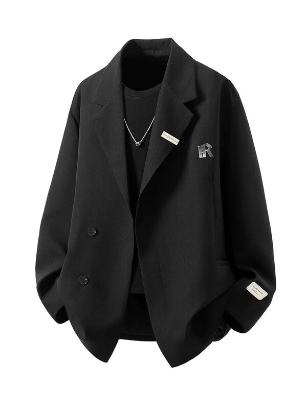 2026 New Style Blazer for Men, Spring, Autumn and Winter, Trendy American Style, Loose Fit, Casual Suit Jacket for Men