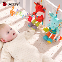 Sozzy newborn soothing baby toy educational 0-1 year old baby car hanging bed hanging stroller pendant bell toy