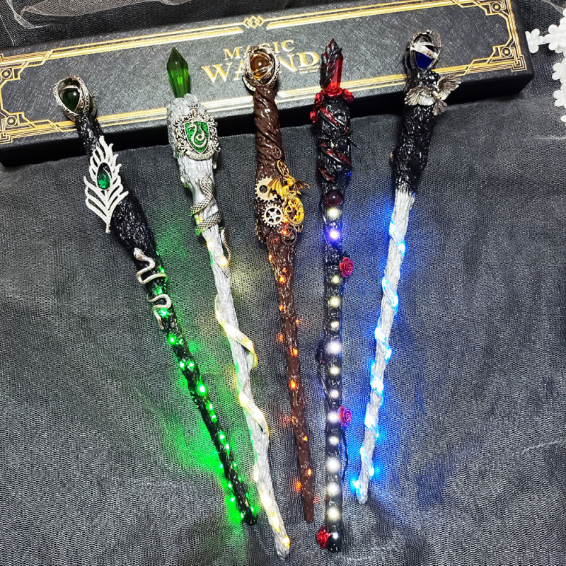 Harry Handmade Wand Potter Anime Merchandise Birthday Gift Cosplay Anime Display Glowing USB Charging Harry Handmade Wand Potter Anime Merchandise Birthday Gift Cosplay Anime Display Glowing USB Charging